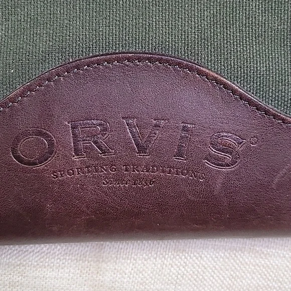 Men's Orvis Green and Brown Toiletry Travel Bag - Picture 9 of 9